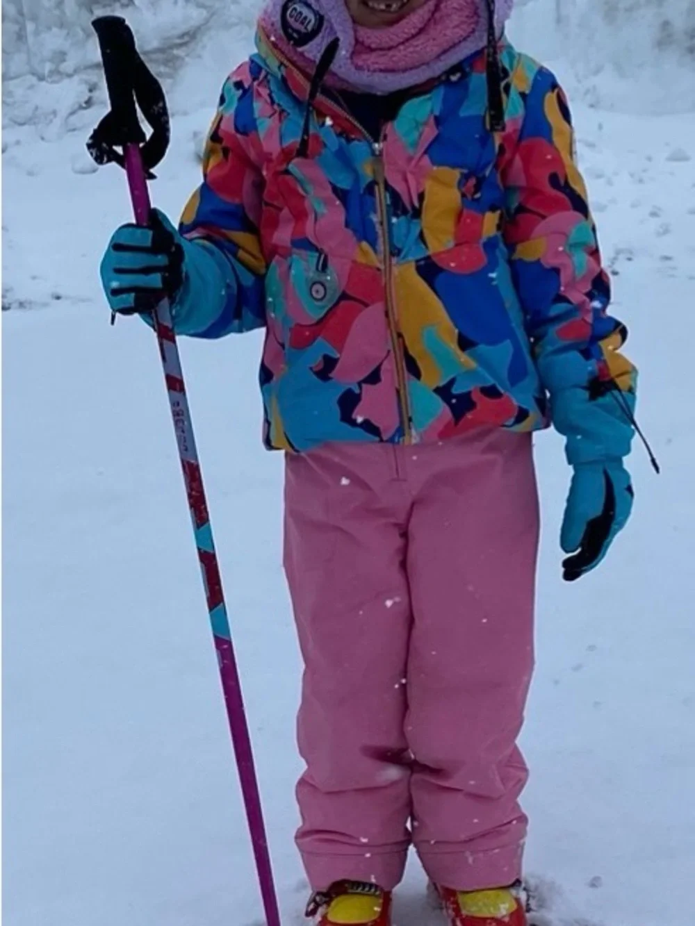 Obermeyer Pink Girls Snow Bibs and Jacket